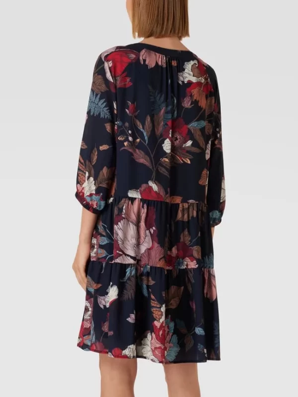 Betty Barclay Knielanges Kleid Mit Floralem Muster – Marineblau 6