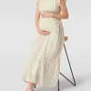 Mamalicious Umstands-Kleid Mit Allover-Muster – Weiß 19
