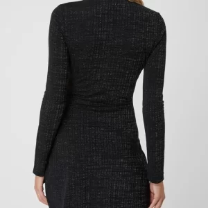 Guess Kleid Mit Effektgarn – Schwarz 15