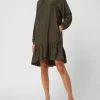 Scotch & Soda Kleid Mit Volantsaum – Khaki 17