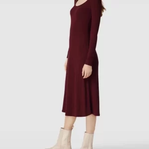 Mango Midikleid In Ripp-Optik Modell ‘KILIAN’ – Bordeaux Rot 13