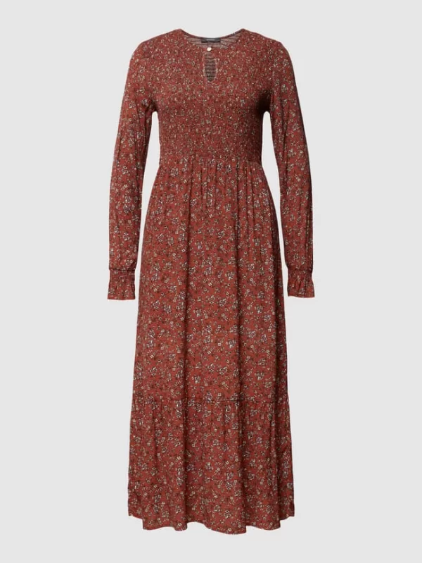 Montego Midikleid Mit Floralem Muster – Terrakotta 3