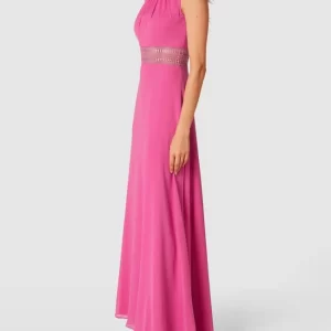 V.M. Abendkleid Mit Lochstickereien – Pink 13
