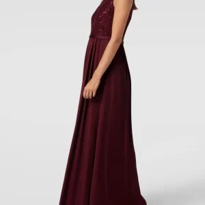 Jake*s Cocktail Abendkleid Mit Paillettenbesatz – Bordeaux Rot 13