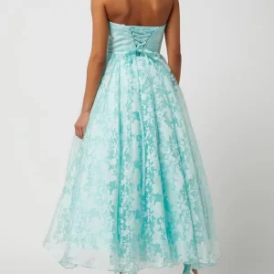 Luxuar Abendkleid Mit Allover-Muster – Mint 12