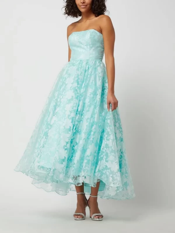 Luxuar Abendkleid Mit Allover-Muster – Mint 1