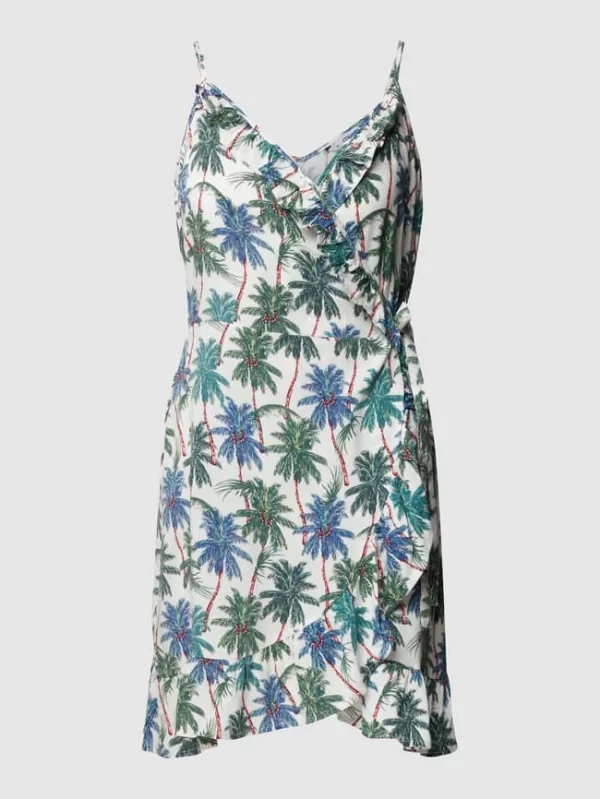 Only Wickelkleid In Minilänge Mit Asymmetrischem Volantsaum – Sand 3