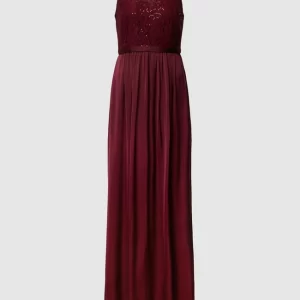 Jake*s Cocktail Abendkleid Mit Paillettenbesatz – Bordeaux Rot 9