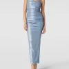 Paradi Abendkleid Mit Raffungen – Hellblau 19