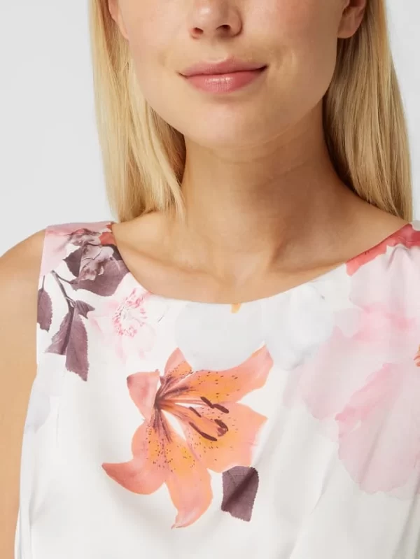 Christian Berg Cocktail Cocktailkleid Mit Floralem Muster – Ecru 4