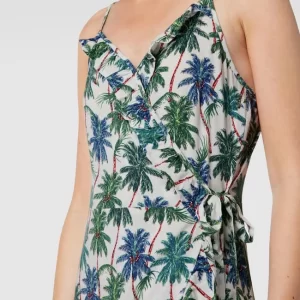 Only Wickelkleid In Minilänge Mit Asymmetrischem Volantsaum – Sand 11