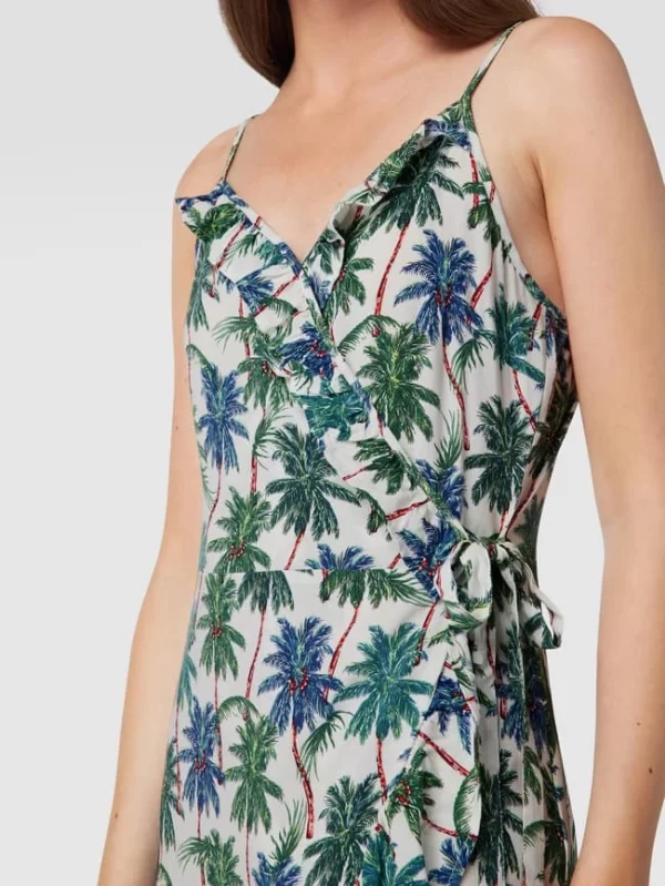 Only Wickelkleid In Minilänge Mit Asymmetrischem Volantsaum – Sand 4