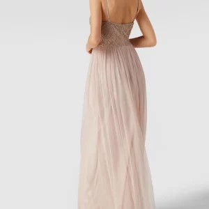 LACE & BEADS Abendkleid Mit Ziersteinen – Hellrosa 15