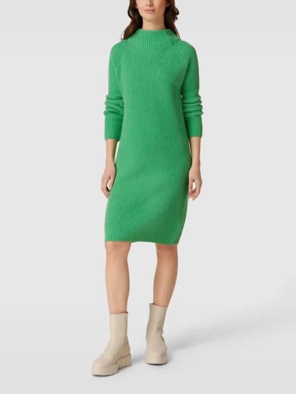 Armedangels Strickkleid Mit Stehkragen Modell ‘MILAANA’ – Grün 1