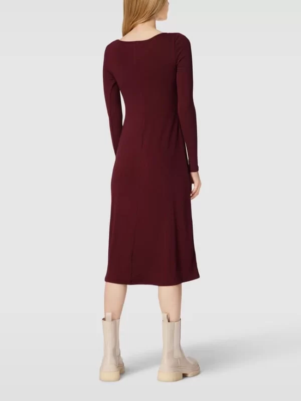Mango Midikleid In Ripp-Optik Modell ‘KILIAN’ – Bordeaux Rot 6