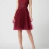 Luxuar Cocktailkleid Aus Tüll – Dunkelrot 19