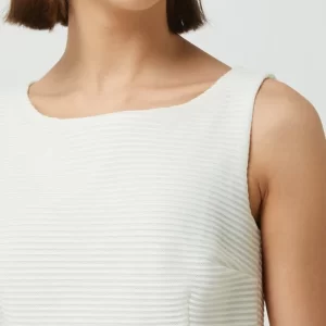 Paradi Cocktailkleid Mit Streifenmuster – Ecru 11