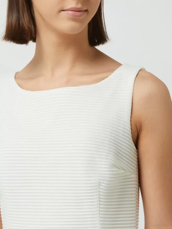 Paradi Cocktailkleid Mit Streifenmuster – Ecru 4