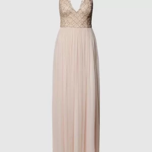 LACE & BEADS Abendkleid Mit Ziersteinen – Hellrosa 9