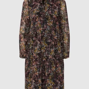 Montego Blusenkleid Mit Allover-Muster Modell ‘Miniblume’ – Schwarz 9