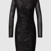 Pieces Cocktailkleid Mit Paillettenbesatz – Schwarz 19