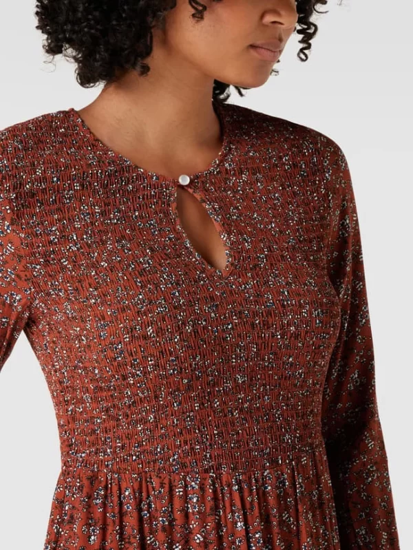 Montego Midikleid Mit Floralem Muster – Terrakotta 4