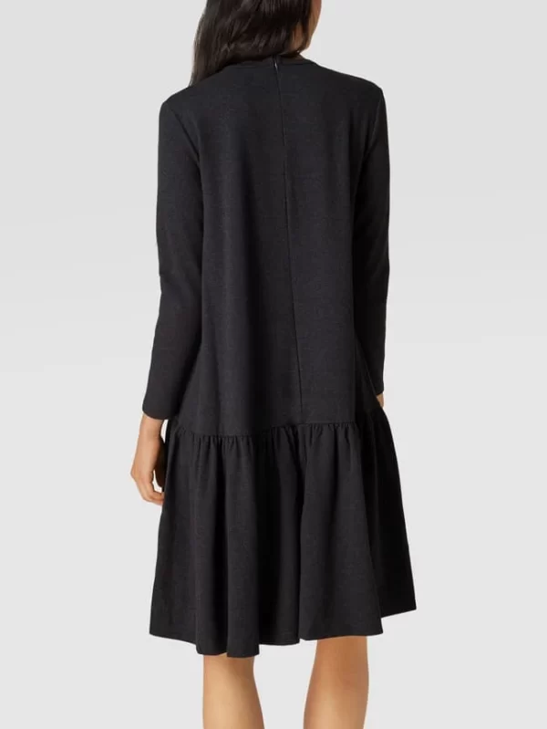 Weekend Max Mara Knielanges Kleid Mit Volantsaum Modell ‘SAURO’ – Anthrazit 6