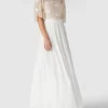 Apart Glamour Brautkleid Mit Pailletten Und Plisseefalten – Offwhite 16
