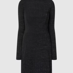 Guess Kleid Mit Effektgarn – Schwarz 9