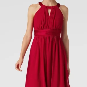 Jake*s Cocktail Cocktailkleid Mit Amerikanischem Ausschnitt – Rot 13