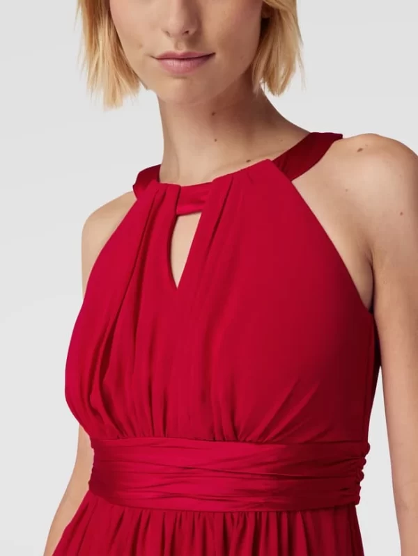 Jake*s Cocktail Cocktailkleid Mit Amerikanischem Ausschnitt – Rot 4